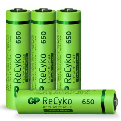 recept Uitleg maximaliseren Oplaadbare batterijen AAA | 4 ReCyko, 650 mAh | GP Batteries