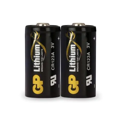 GPCR123AP-2UE1 Pile CR123A 3V lithium pour caméra photo GP Lithium Pro  (Carte de 1) Batteries Expert
