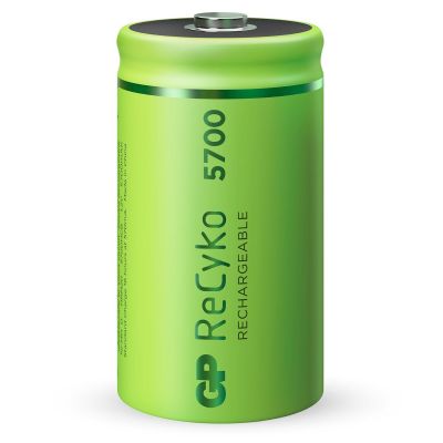 Berekening Onverenigbaar lexicon Oplaadbare batterij D | 2 ReCyko, 5700 mAh | GP Batteries