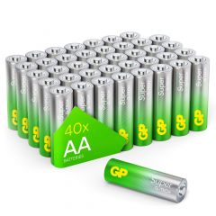 AA pile GP Alkaline Super 1,5V 40 pièces