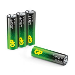 AA pile GP Alkaline Ultra Plus 1,5V 4 pièces