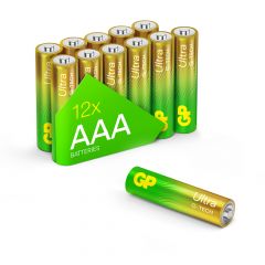 AAA pile GP Alkaline Ultra 1,5V 12 pièces