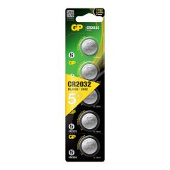 Pile bouton au lithium CR2032 - 5 piles