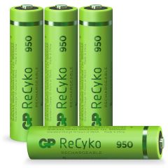 AAA batterij Oplaadbaar GP NiMH 950 mAh ReCyko 1,2V 4 stuks