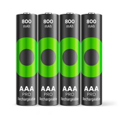 AAA pile Rechargeable GP NiMH 800 mAh RECYKO PRO 1,2V 4 pièces